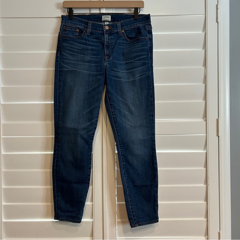 J Crew Toothpick Jean Blue Denim Size 29